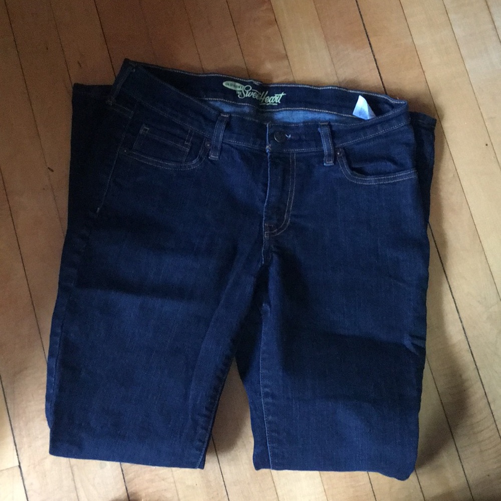 Old navy dark wash sweetheart jeans